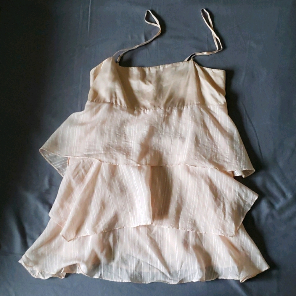 2/32 Banana Republic Silk Layered Tank
